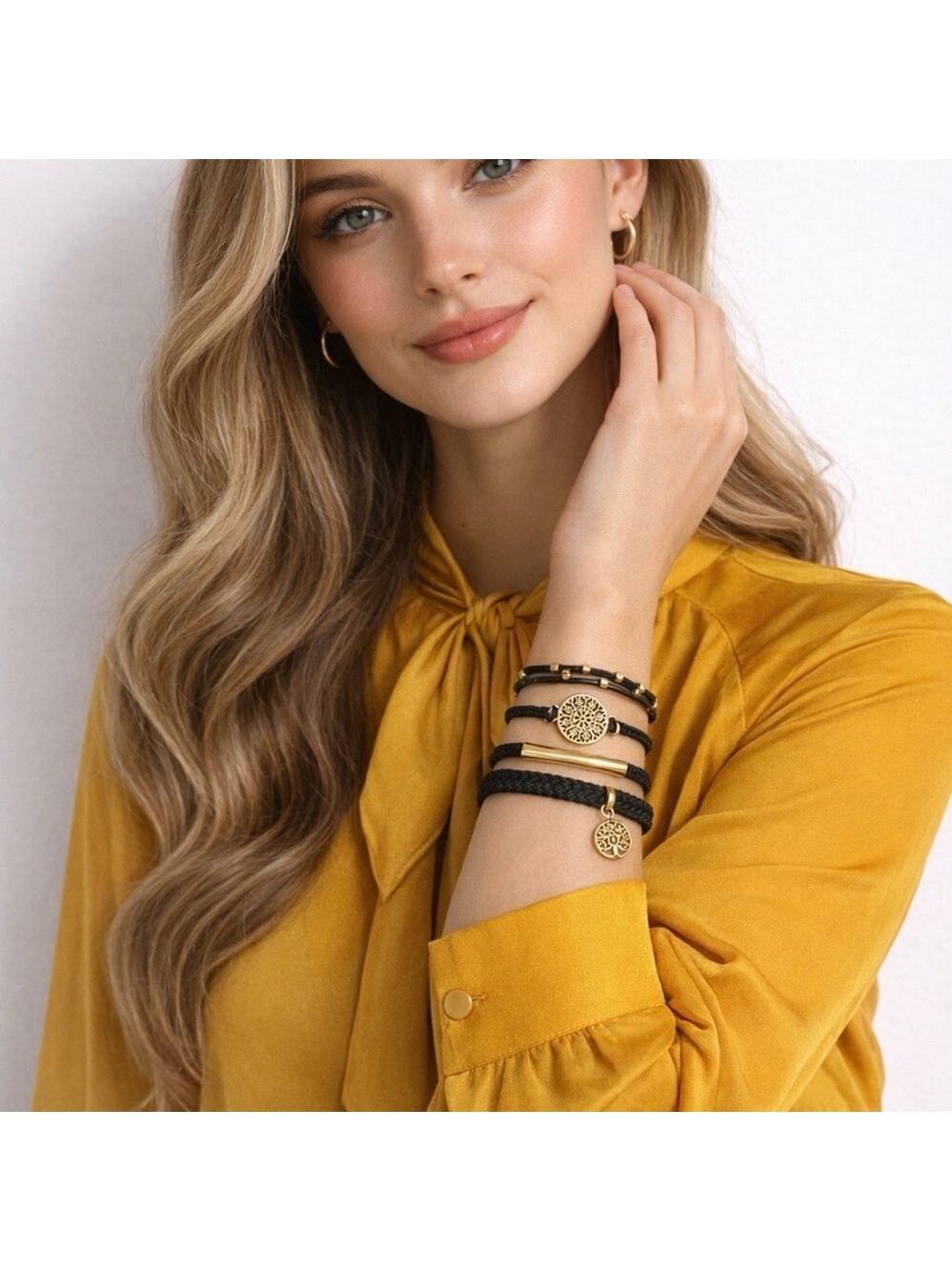 Bracelet/Hair Tie Set, 5 piece NEW